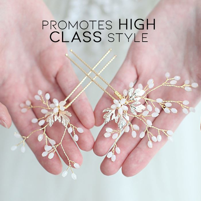Simple & Elegant Handmade Bridal Hair Comb Hair Styling Tools Every Day And Night