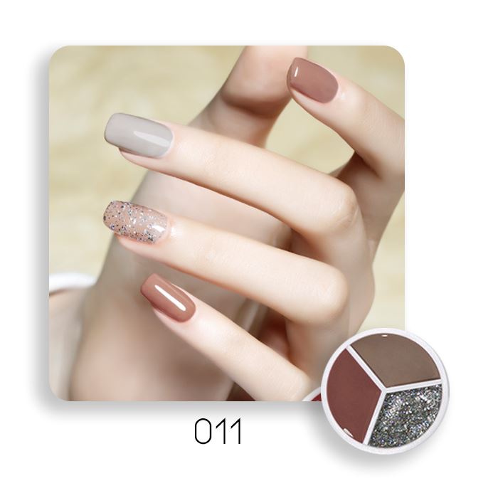 3-in-1 Cream-like Nail Gel Nail Every Day And Night 011