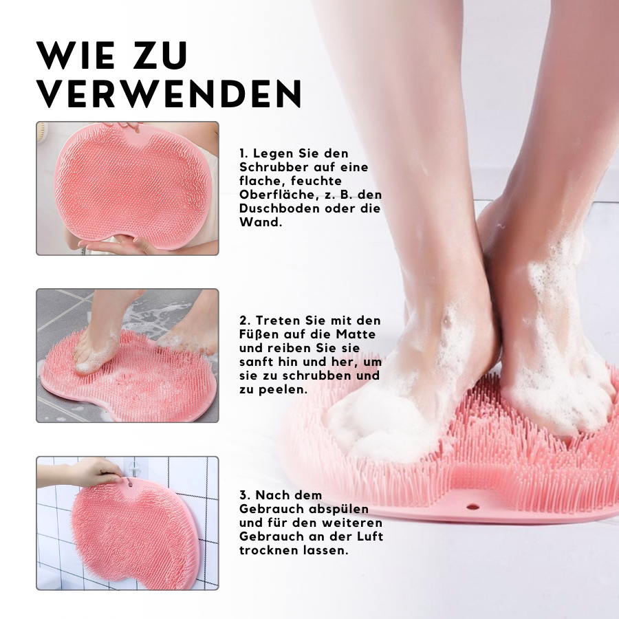 Dusche Fuß & Rücken Schrubber-Massage-Pad