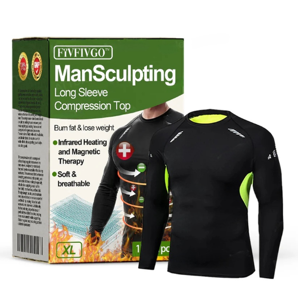 Fivfivgo™ ManSculpting Long Sleeve Compression Top