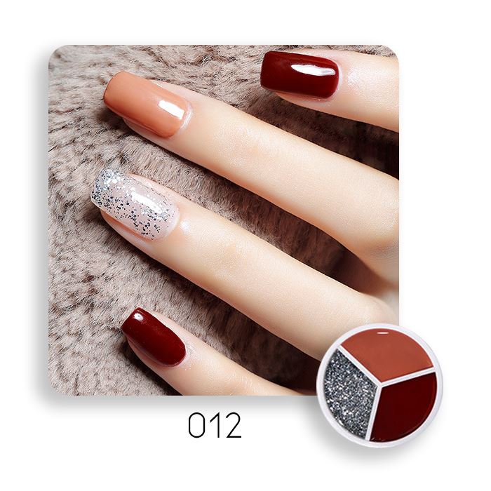 3-in-1 Cream-like Nail Gel Nail Every Day And Night 012
