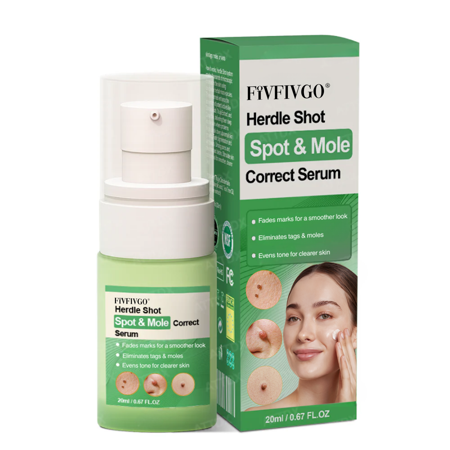 Fivfivgo® Herdle Shot Spot & Mole Correct Serum