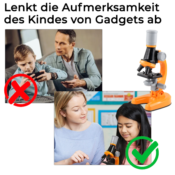 Tragbares Taschenmikroskop für Kinder
