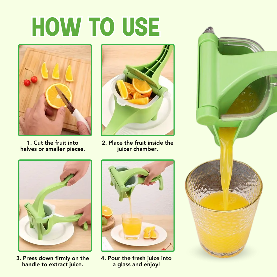 Hand Press Fruit Juicer