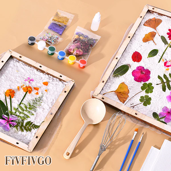 Fivfivgo™ Gepresste Blume DIY Papiermacherset