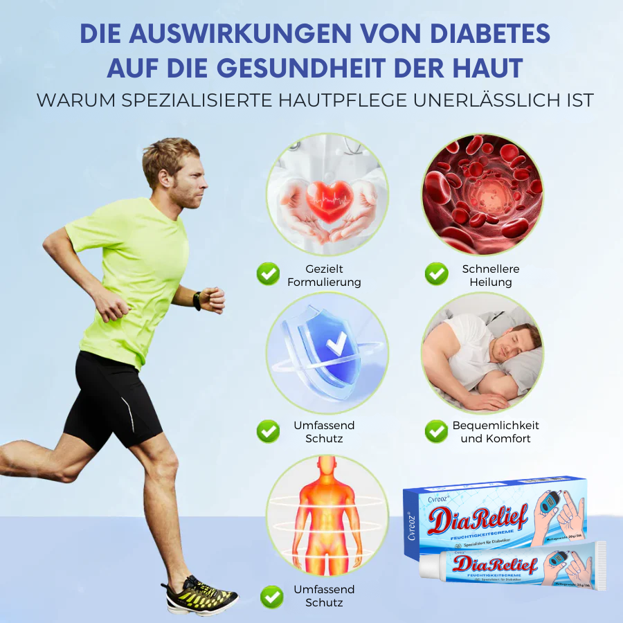 Cvreoz® DiaRelief Feuchtigkeitscreme (Spezialisiert für Diabetiker)