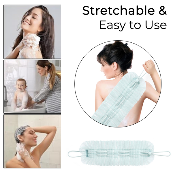 2-in-1 Exfoliating Bath Pouf