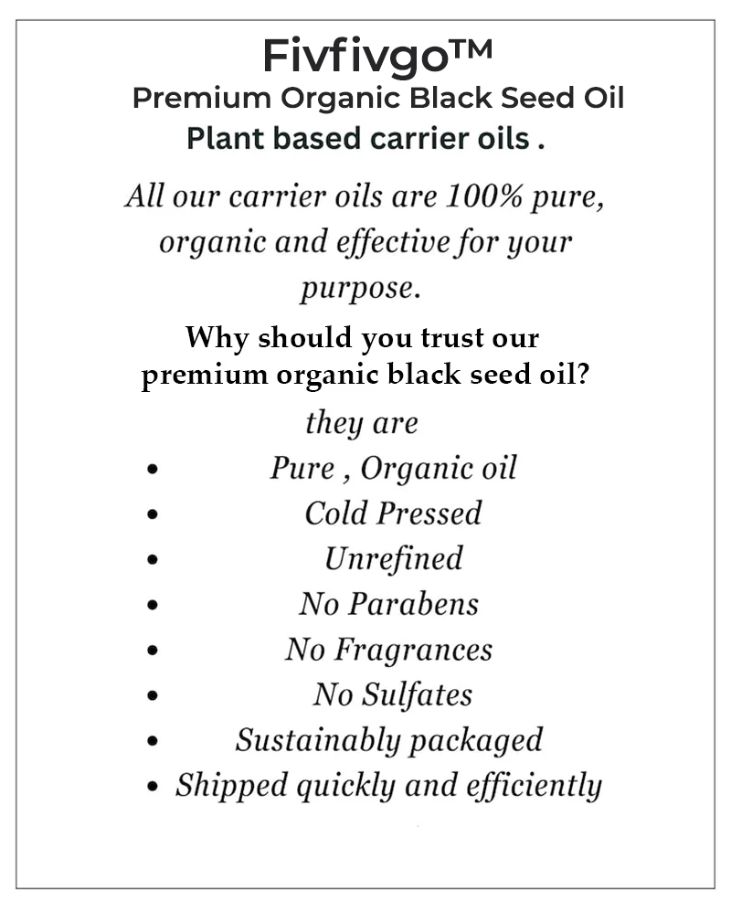 Fivfivgo™ Premium Organic Black Seed Oil