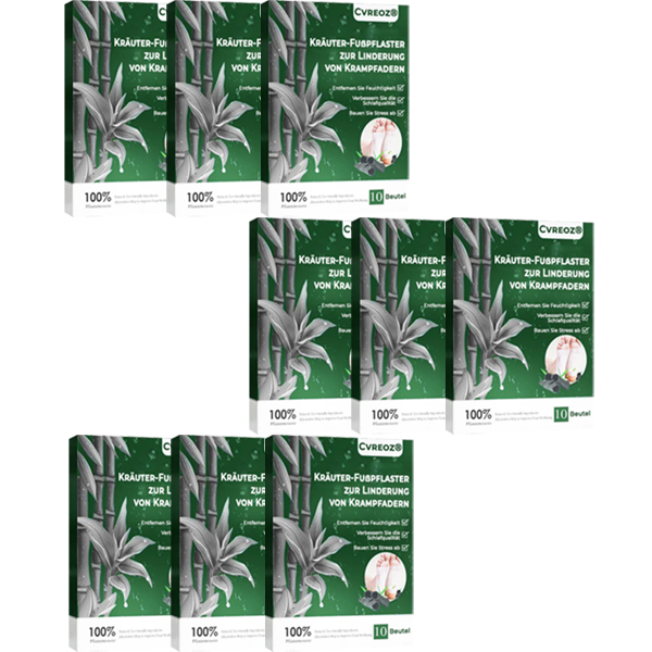 Cvreoz® Kräuter-Fußpflaster zur Linderung von Krampfadern