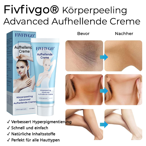 Fivfivgo® Körperpeeling Advanced Aufhellende Creme