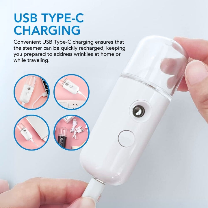 Fivfivgo™ Sunshine 15s Heat-Up Mini Travel Steamer