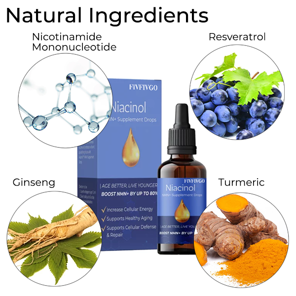 Fivfivgo™ Gouttes de supplément Niacinol NMN+