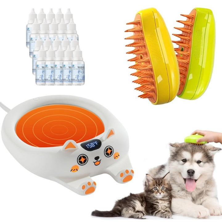 Lyseemin™ Patented Exclusive Rechargeable Steam Pet Brush