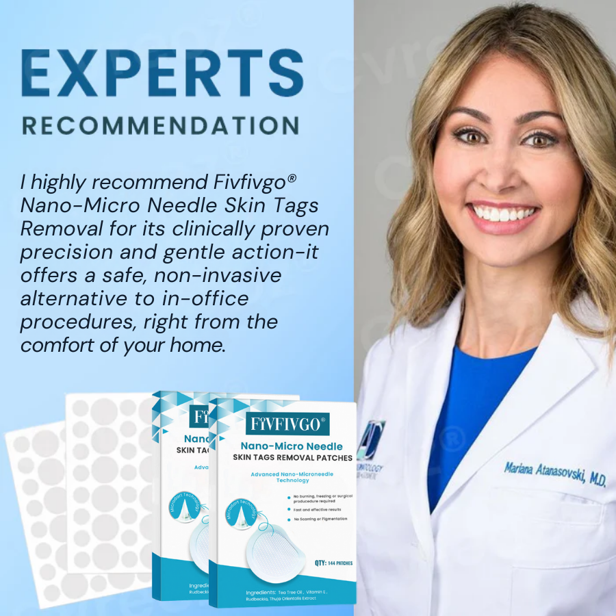 Fivfivgo® Nano-Micro Needle Skin Tags Removal Patches
