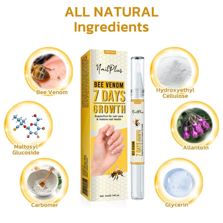 Fivfivgo™ NailPlus Starkes Bienengift 7 Tage Wachstum Nagelgel