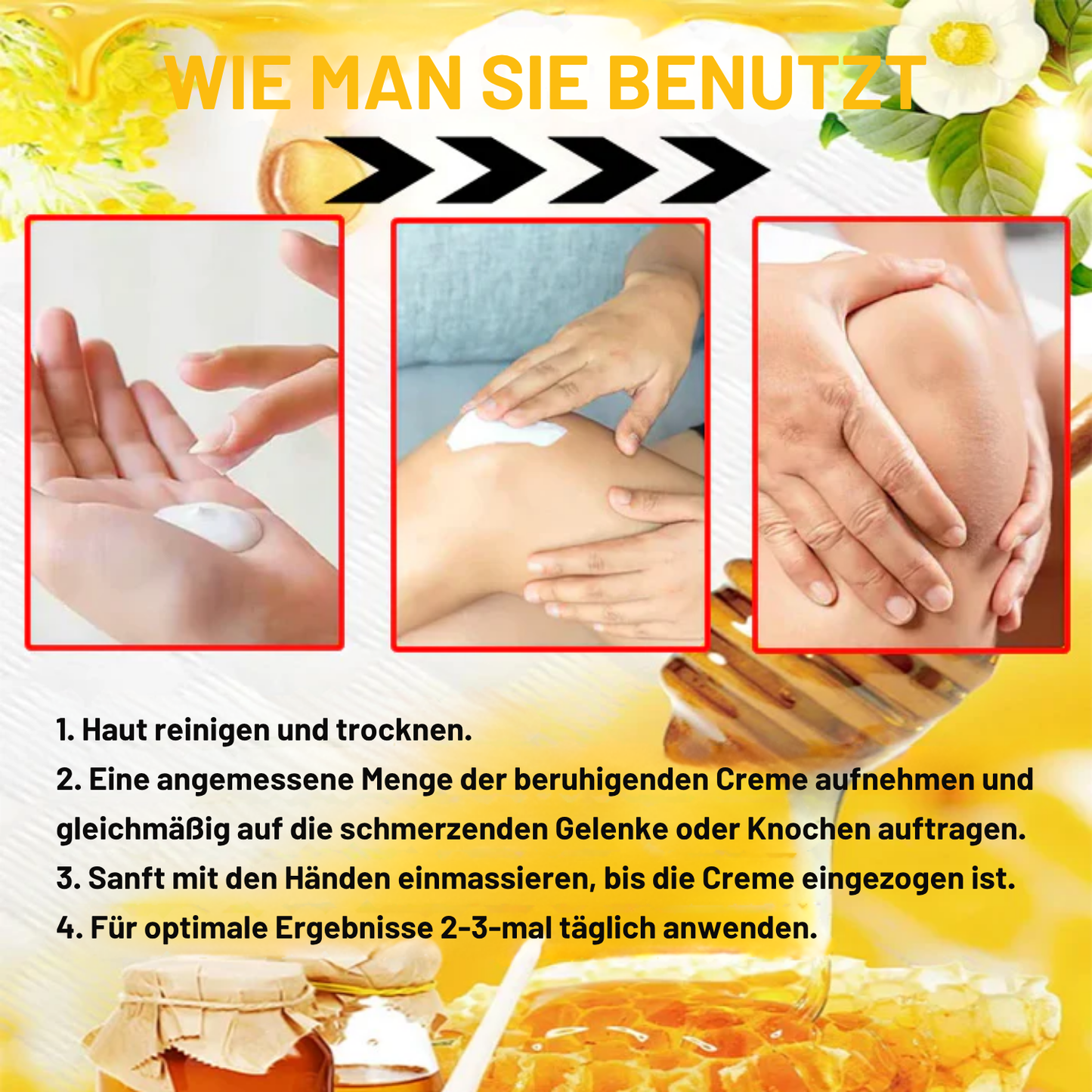 NovaRX® Schmerzlinderung & Knochenheilungscreme mit Bienengift