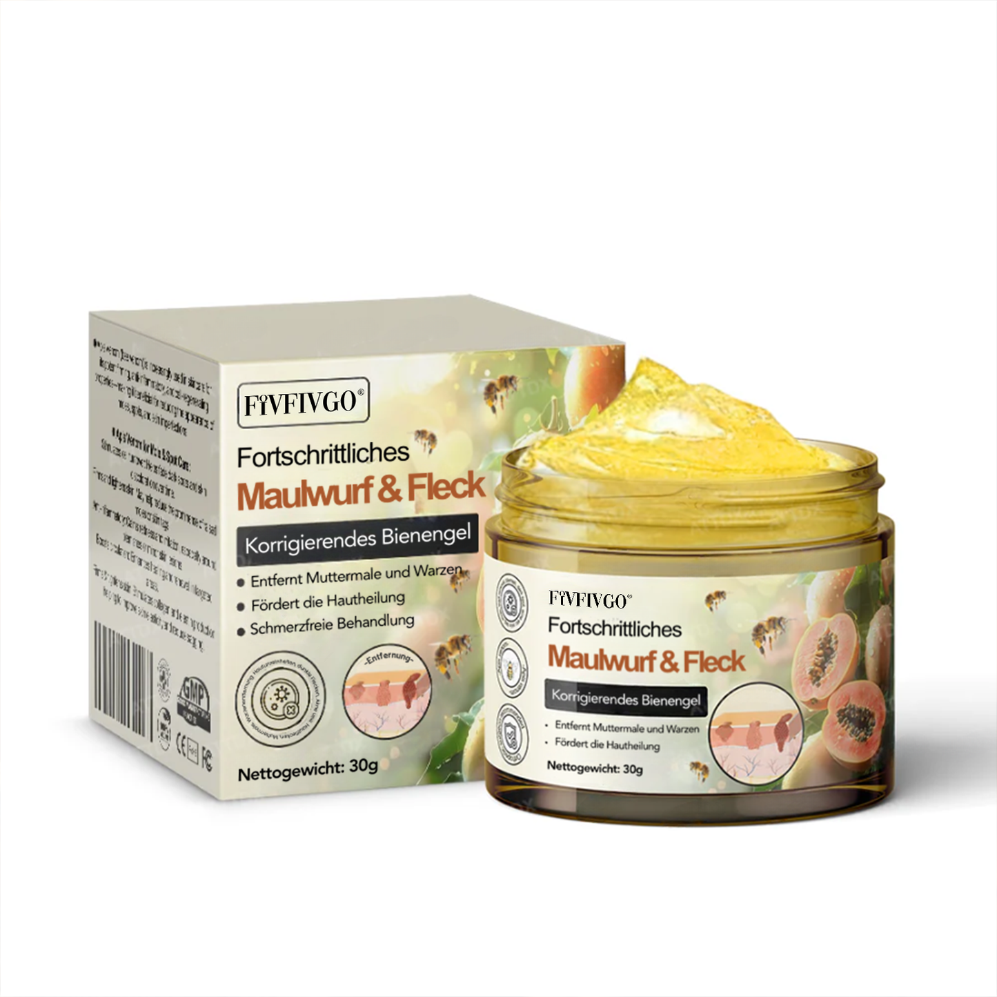 Fivfivgo® Fortschrittliches Maulwurf & Fleck Korrigierendes Bienengel