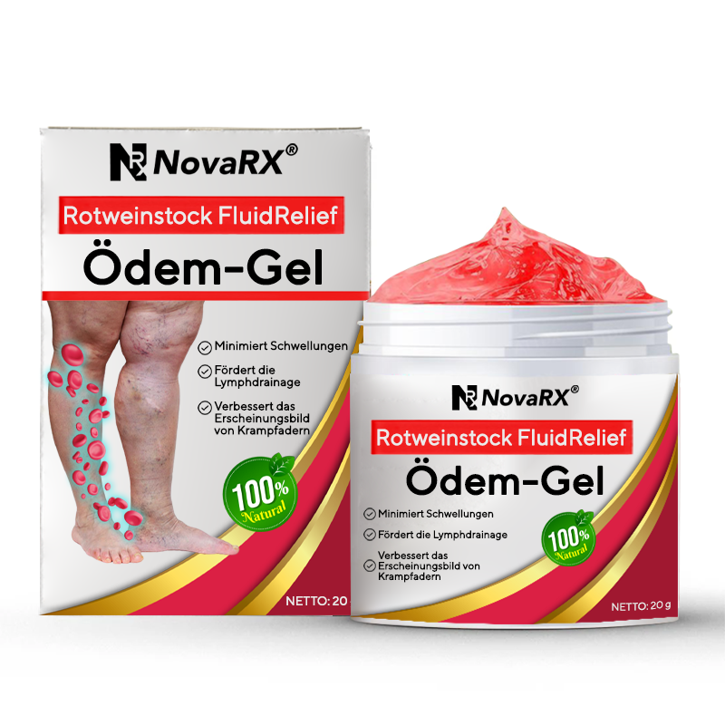 NovaRX® Rotweinstock FluidRelief Ödem-Gel