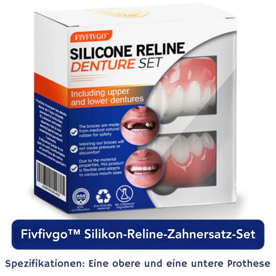 Fivfivgo™ Silikon-Reline-Zahnersatz-Set (ADA-zertifiziert)