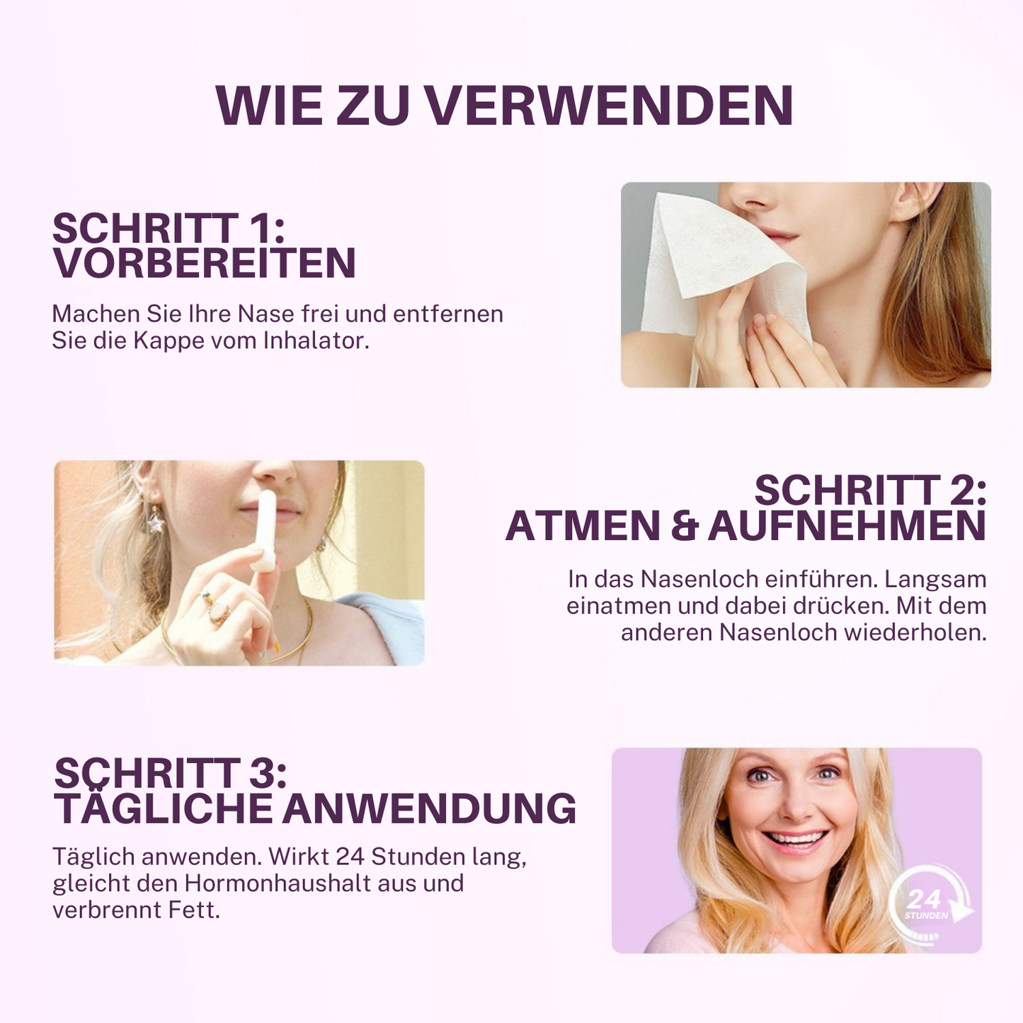 Oveallgo® Estradiol Menopause Gewichtsverlust Nasen Inhalationsstift