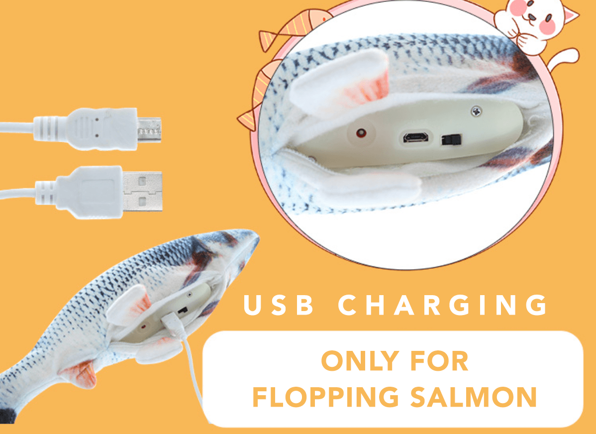 USB Charging Wagging Fish Toy