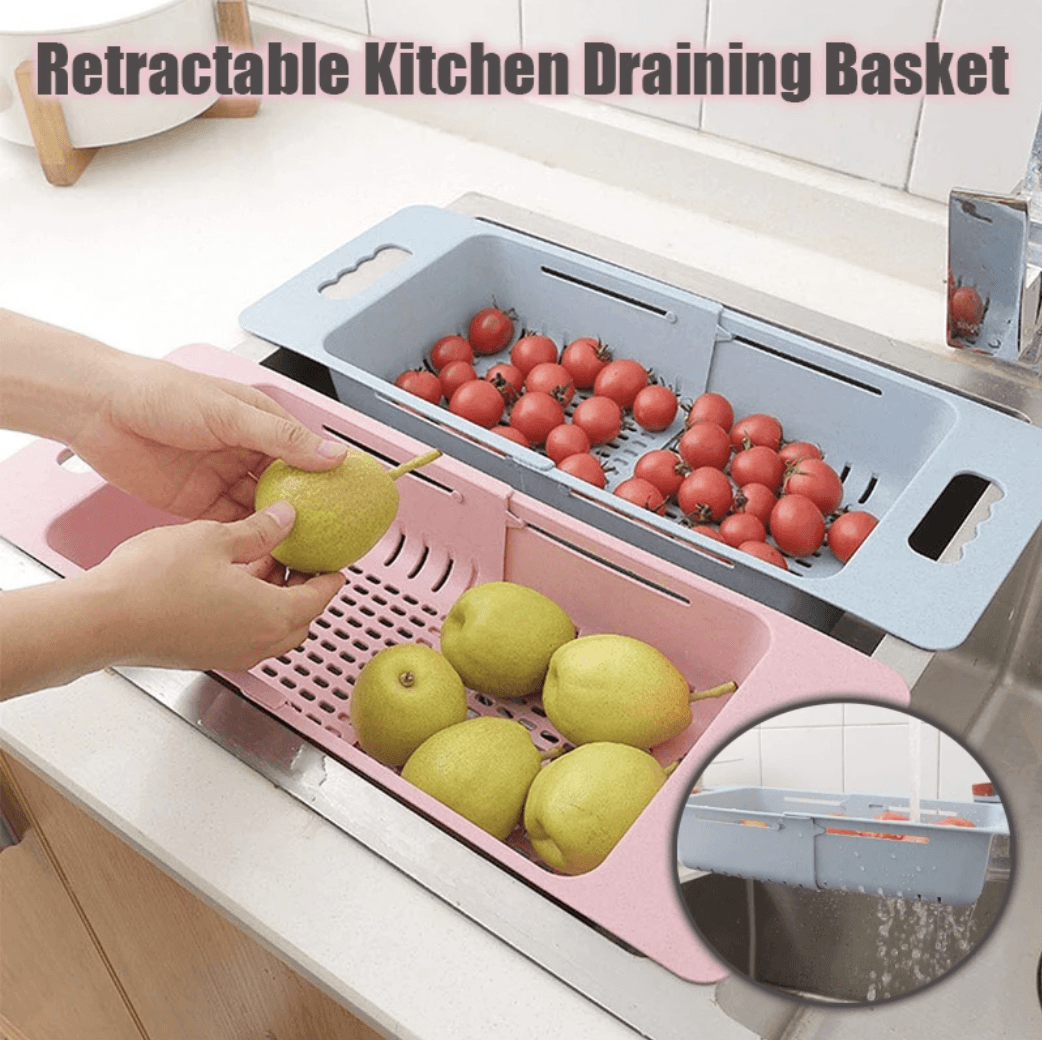 Retractable Kitchen Draining Basket