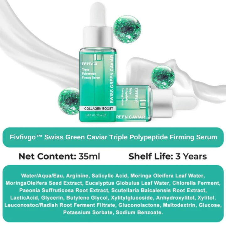 Fivfivgo™ Swiss Green Caviar Triple Polypeptide Firming Serum