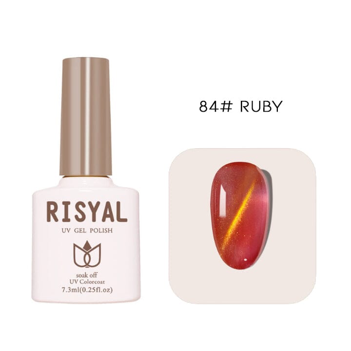 Semi-Transparent Cat Eye Nail Gel Every Day And Night 84# Ruby