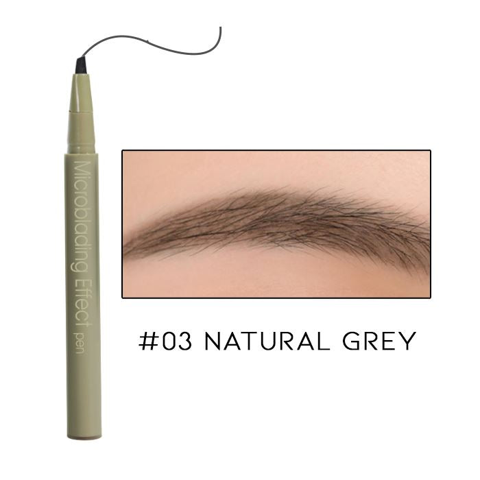 Long Lasting Microblade Effect Liquid Brow Pen Make-up Every Day And Night #03 Natural Grey 1pc