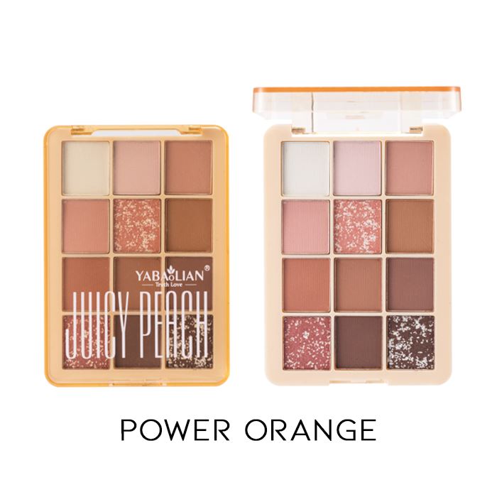 12 Colors Basic Eyeshadow Palette Make-up Every Day And Night Power Orange 1pc