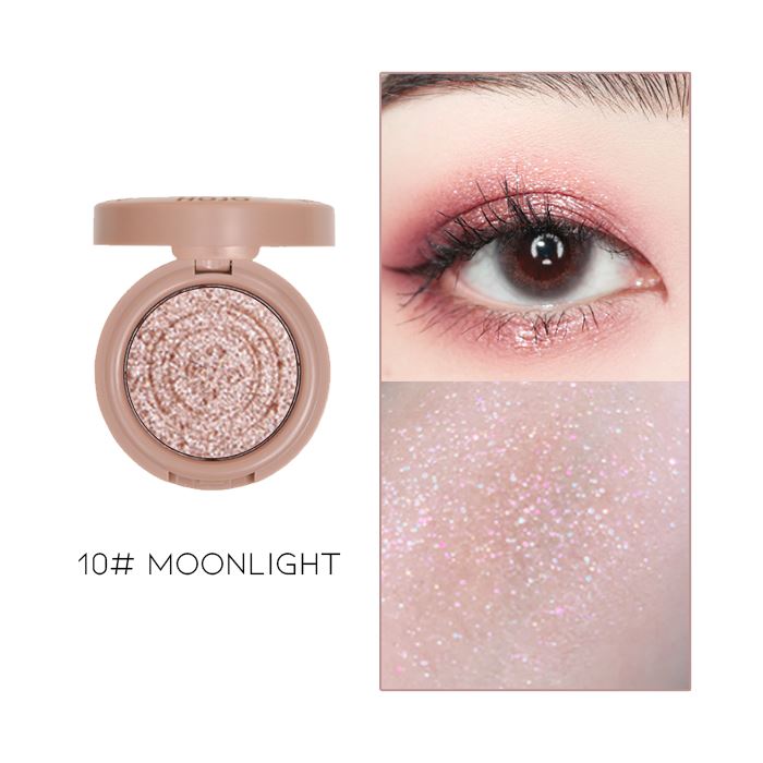 Single Shade Button Glitter Eyeshadow Make-up Every Day And Night 10# Moonlight 1pc