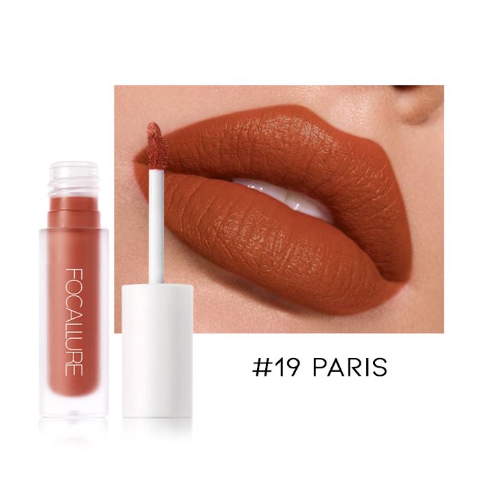 12HRS Waterproof Matte Liquid Lipstick Make-up Every Day And Night #19 Paris