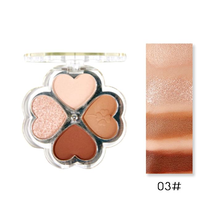 Lucky Clover Eyeshadow Palette Make-up Every Day And Night 03 Almond Cocoa 1 pc