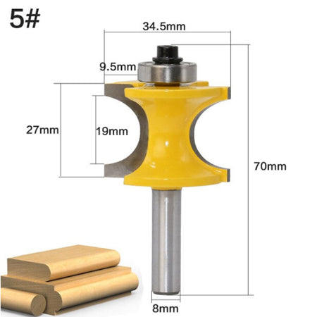 Shank Bullnose Router Bit Set