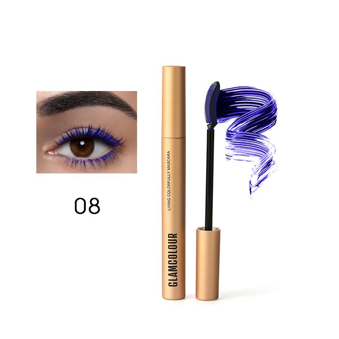 Sunflower Waterproof Mascara Make-up Every Day And Night 08 Moon Night Blue (Volume) 1PC
