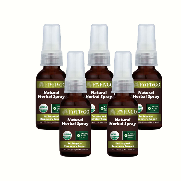 Spray aux herbes naturelles Fivfivgo™ pour le soutien pulmonaire et respiratoire