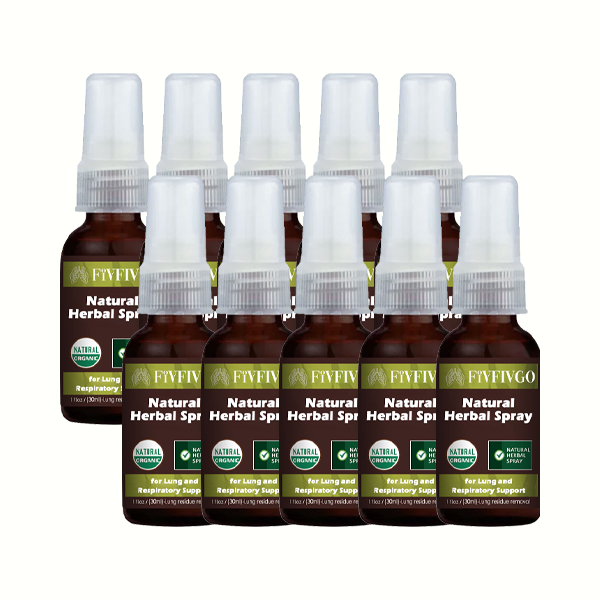 Spray aux herbes naturelles Fivfivgo™ pour le soutien pulmonaire et respiratoire