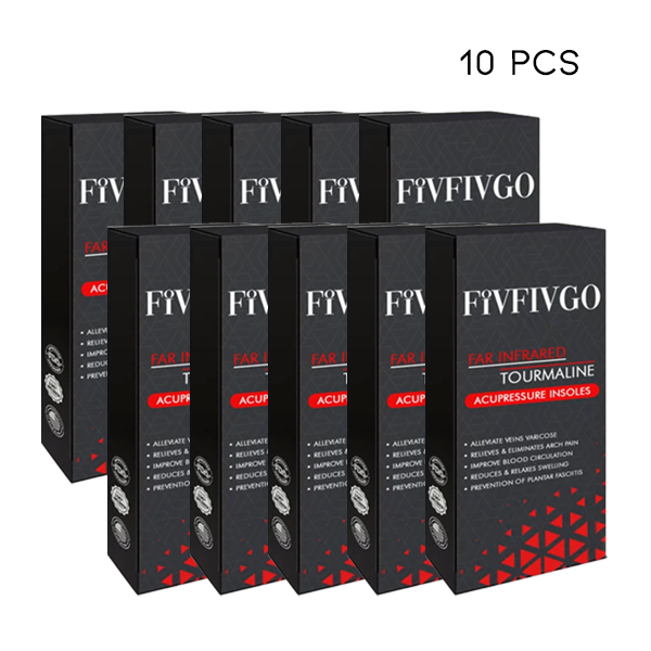 Fivfivgo™ TitanVein Far Infrared Tourmaline Acupressure Insoles