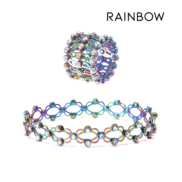 Fivfivgo™ 2 in 1 Verstellbares Magnetisches LymphTherapie Entgiftungsarmband Ring