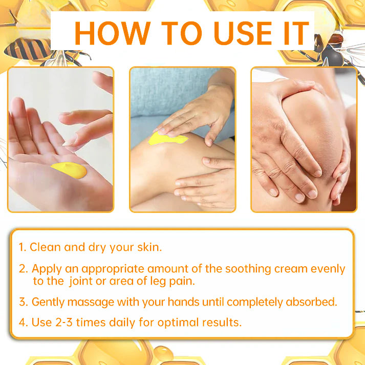 Fivfivgo™ Bee Venom and Turmeric Joint and Bone Pain Relief Cream (Specialized in Joint and Arthritis Pain & Recommended by AAOS)