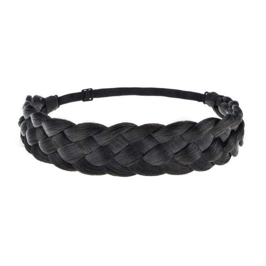 Classy Boho Braided Headband Hair Accessories Every Day And Night Black 