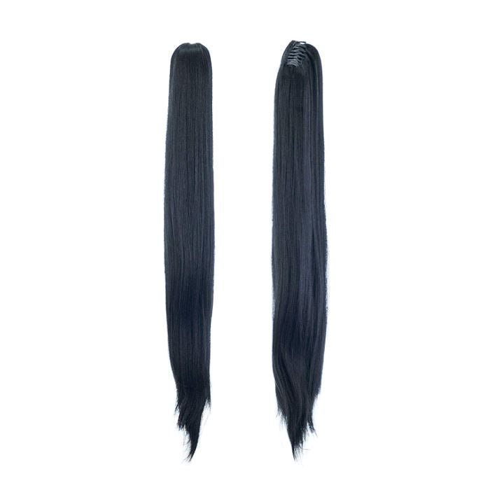 Clip-On Ponytail Hair Extension (60CM) Hair Extensions Every Day And Night Natural Black 