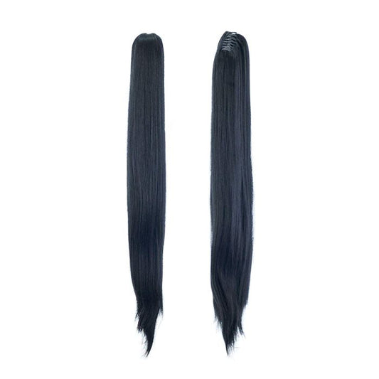 Clip-On Ponytail Hair Extension (60CM) Hair Extensions Every Day And Night Natural Black 