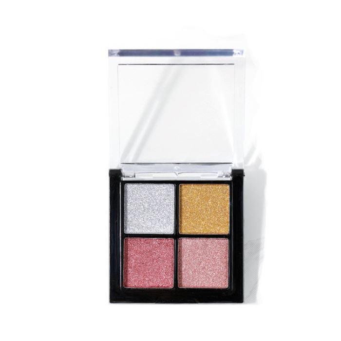 4 Color Nail Mirror Chrome Solid Powder Palette Nail Every Day And Night FS-01 Rose & Gold Set 