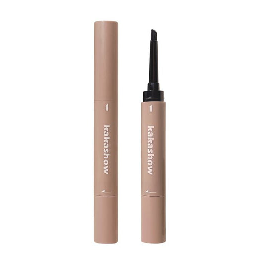Cream to Powder Long Lasting Brow Brush Make-up Every Day And Night 01# Light Coffee 1pc 