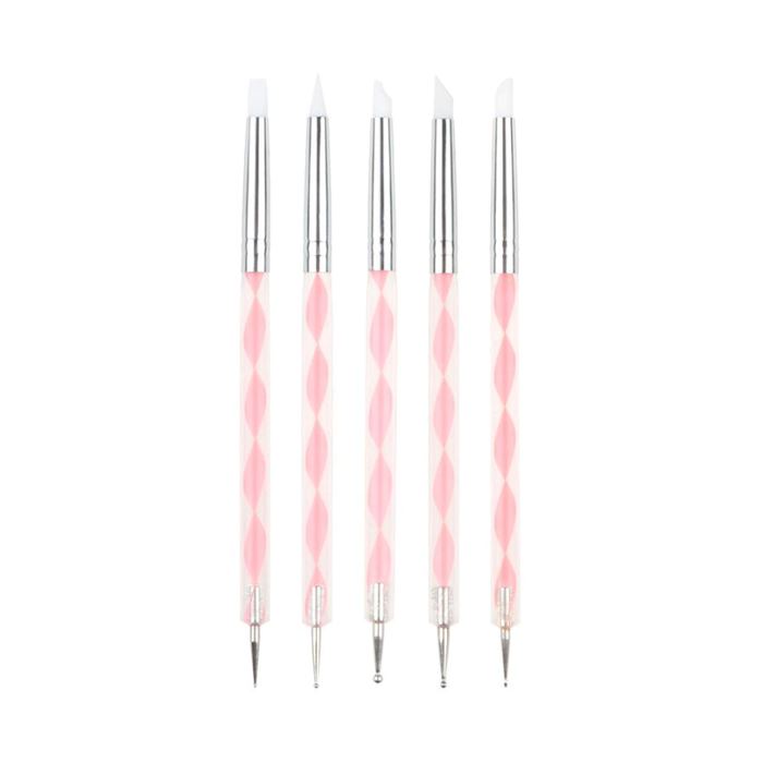Nail Art Silicone Tip Pen 5 Pcs Set Nail Every Day And Night 