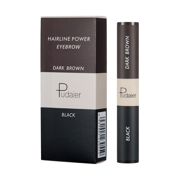 2 Color Brow & Hair Sponge Pen Make-up Every Day And Night 01 Black-Dark Brown 1pc 