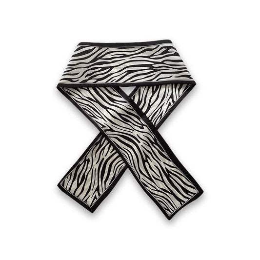 Head Silk Scarfs Scarves & Shawls Every Day And Night Zebra Pattern 