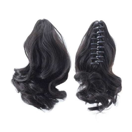 Clip-On Curly Ponytail Hair Extension (25CM) Hair Extensions Every Day And Night Black 