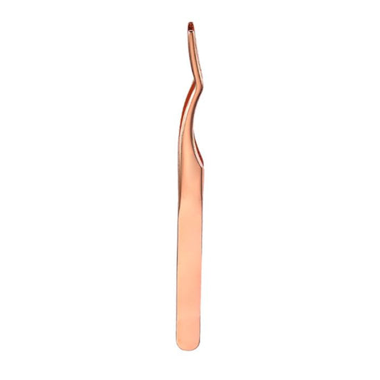 Individual False Lashes Tweezers Make-up Every Day And Night Rose Gold 1pc 